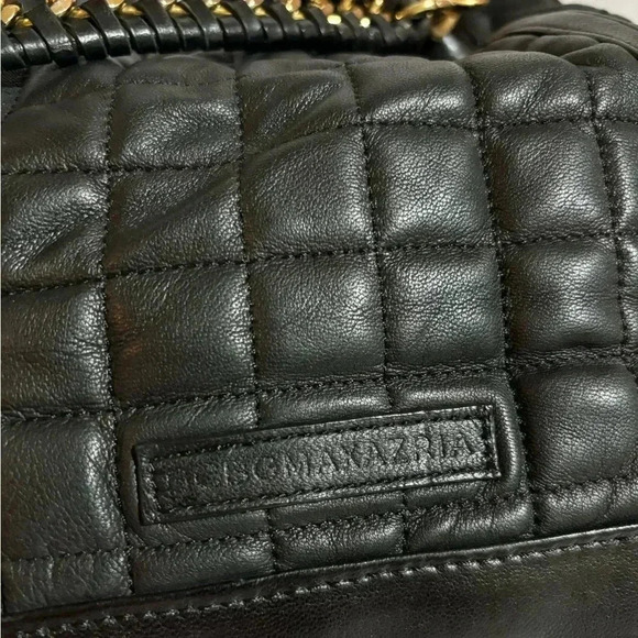 Bcbg maxazria black quilted leather shoulder handbag - Picture 4 of 9